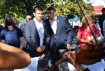 София - Кирил Петков - Полагане на цветя на паметника на Стефан Стамболов