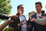 София - брифинг на Кирил Петков и Асен Василев