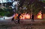 Варна  - Пожар се е запалил в двора на бившия Механотехникум във Варна