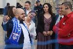 Варна -младоженци фенове на Спартак Варна  на полувремето на дербито