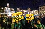 София - Протест пред Народното събрание срещу връщането на хартиените бюлетини в изборите