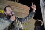 София - Протест пред Народното събрание срещу връщането на хартиените бюлетини в изборите