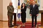 София - Посещение на президента на Република Косово - Награжданване на военни