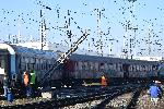 София - Дерайлирал вагон - Централна жп гара - Скъсана контактна мрежа