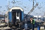 София - Дерайлирал вагон - Централна жп гара - Скъсана контактна мрежа