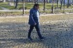 София - Инспекция на жълтата керамична паважна настилка