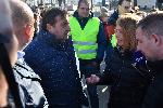 София - Инспекция на жълтата керамична паважна настилка