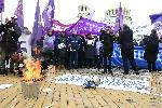 София - протест срещу затварянето на въглищните електроцентрали