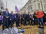 София - протест срещу затварянето на въглищните електроцентрали