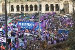 София - протест срещу затварянето на въглищните електроцентрали