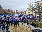 София - протест срещу затварянето на въглищните електроцентрали