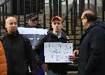 Протест в защита на руски опозиционери с отказано убежище в България