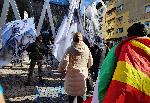 София - Протест в подкрепа на пребития в Охрид македонски българин Християн Пендиков <br />