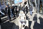 София - Протест в подкрепа на пребития в Охрид македонски българин Християн Пендиков <br />