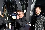 София - Протест в подкрепа на пребития в Охрид македонски българин Християн Пендиков <br />