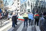 София - Протест в подкрепа на пребития в Охрид македонски българин Християн Пендиков <br />