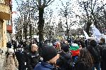 София - Протест в подкрепа на пребития в Охрид македонски българин Християн Пендиков <br />