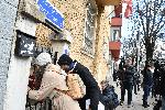 София - Протест в подкрепа на пребития в Охрид македонски българин Християн Пендиков <br />