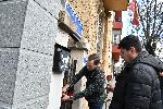 София - Протест в подкрепа на пребития в Охрид македонски българин Християн Пендиков <br />