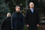 София - Румен Радев посрещна Каталин Новак