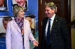 Весела Лечева проведе среща с президента на Международната федерация по тенис (ITF) Дейвид Хагърти