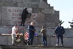 София - Паметник на съветската армия (МОЧА) - счупена плоча с надпис
