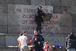 София - Паметник на съветската армия (МОЧА) - счупена плоча с надпис