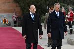 Президентът на Румъния Клаус Йоханис пристигнаа официално посещение в България