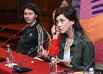 София – Пресконференция на Джералдин Чаплин и Джесика Удуърт