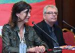 София – Пресконференция на Джералдин Чаплин и Джесика Удуърт