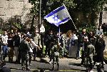 ИЗРАЕЛ - Йерусалим - Контрапротест - Блокиране на кръстовища по време на антиправителствени протести