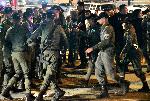 ИЗРАЕЛ - Йерусалим - Контрапротест - Блокиране на кръстовища по време на антиправителствени протести