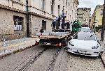 София - Неправилно паркиран автомобил - Блокиран трамвай