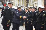 Варна  - Военен ритуал по посрещане на контраадмирал Аданнд Агастра