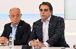 София - Брифинг - Коалиция Продължаваме промяната - Демократична България - Асен Василев - Кирил Петков - Христо Иванов - Атанас Атанасов