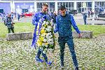 София - Герена - Поднасяне на цветя и венци пред бюст-паметника на Георги Аспарухов по повод 80 години от рождението му