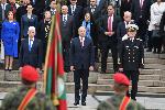 Президентът Румен Радев прие строя на представителните части на Българската армия