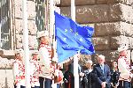 София - издигане на знамето на Европейския съюз