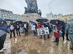 София - Протест срещу войната по пътищата