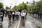 София - Протест срещу войната по пътищата