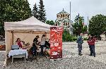 Центърът по кръводаряване с мобилен пунк на центъра в Плевен