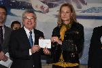 София - Томас Бах - Валидиране на пощенска марка - 100 години Български олимпийски комитет
