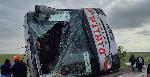 Автобус се преобърна близо до Бургас