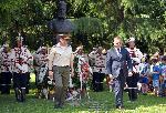 София - Борисова градина - Церемония пред бюст паметника на Христо Ботев