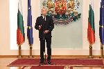 София - Президент - Удостояване с почетен знак олимпийски и световни шампиони -  Румяна Нейкова - Йордан Йовчев