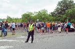 Парк „Росенец“, Бургас – Протест срещу лошото състояние на пътя към село Росен, Равна гора и Веселие