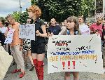 София - Национално шествие в подкрепа на момичето, малтретирано с макетен нож от насилник-националист