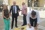 Протест на ЛЕВИЦАТА срещу изграждането база на НАТО край Ямбол