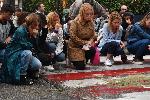 За пореден ден граждани се събраха на пешеходната пътека, където пиян уби 15-годишно момче