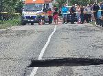 Пътя към плаж Нестинарка в Царево пропадна
